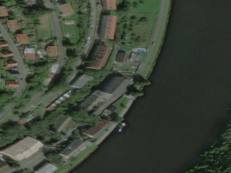 The Otava River Concrete Lock