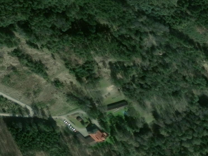 The Red Roofed Tábor Forest Retreat